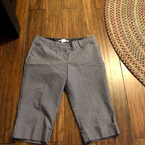 Star City Blue & White Stripe Capri Size 11